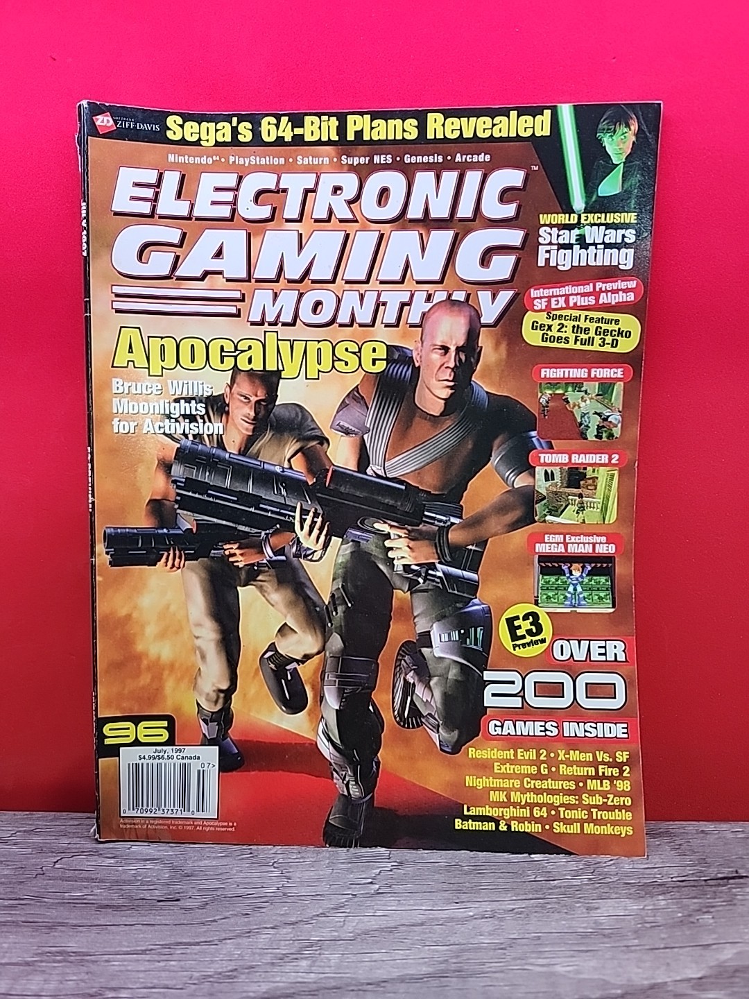 Electronic Gaming Monthly Issue #96 1997 w/ STARFOX POSTER
