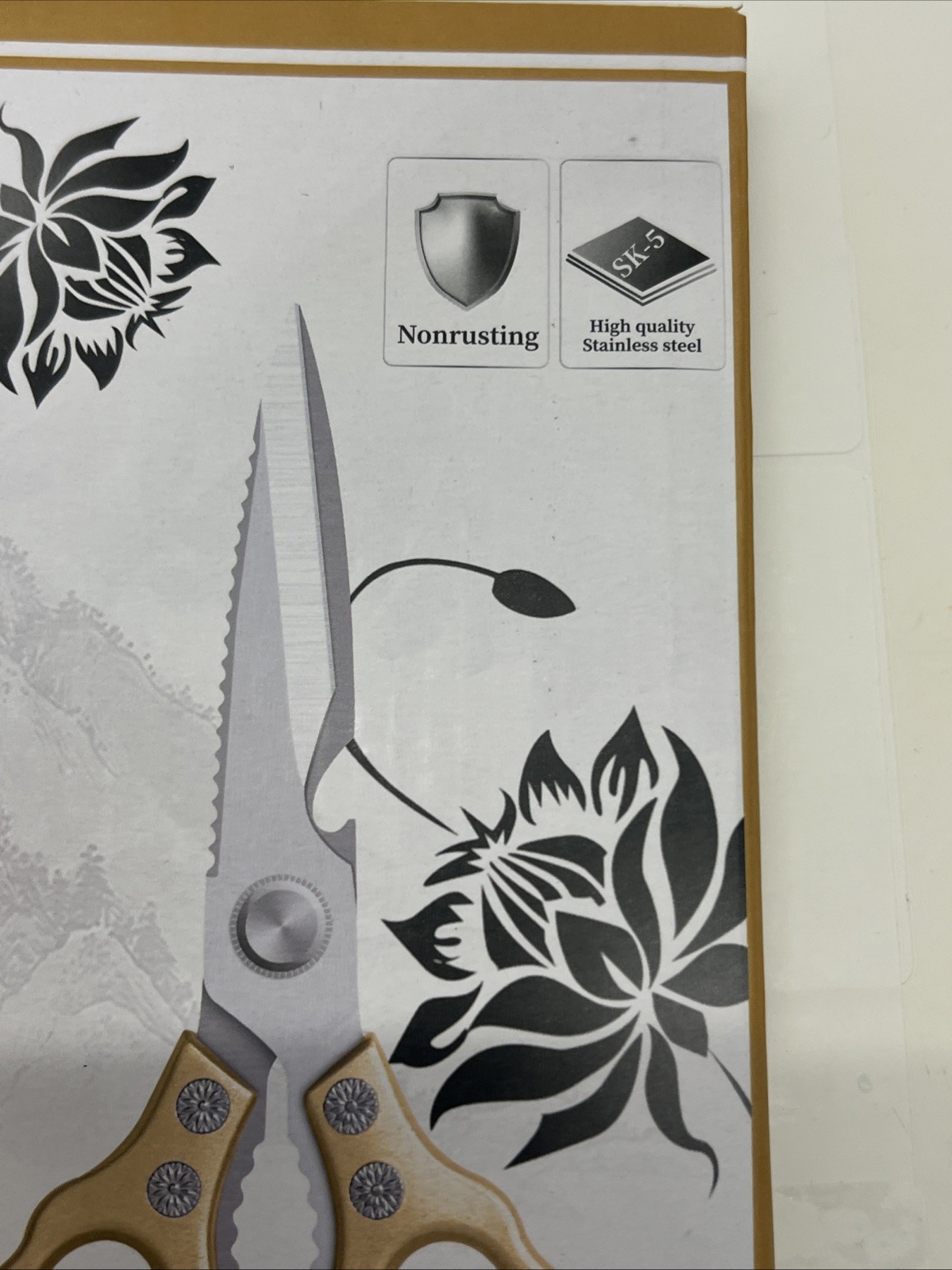 AWinjoy Kitchen Scissors, Heavy Duty Sharp Kitchen Shears Dishwasher Safe