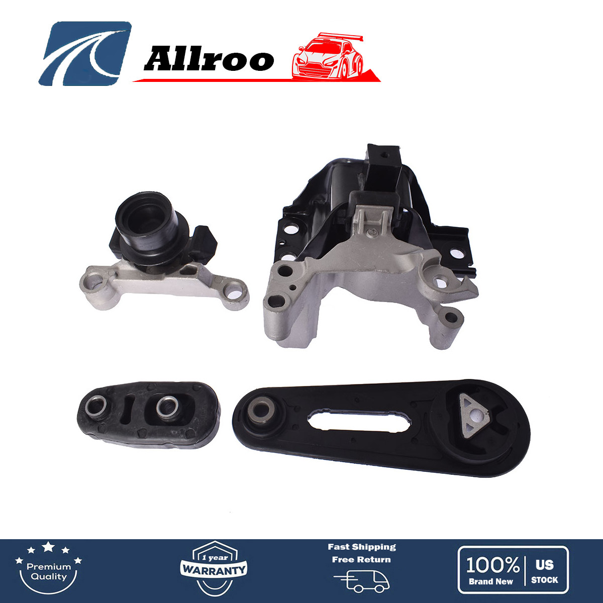 Auto Engine Motor &Trans Mount Set 4Pcs Fits For Nissan Sentra 2.0L 2007-2011