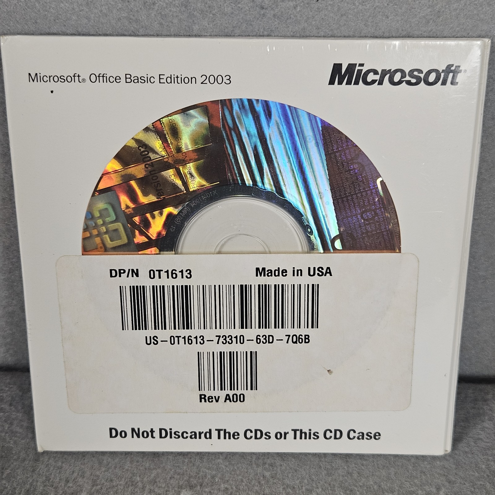 Microsoft Office Basic Edition 2003 (Dell OEM) – Brand New & Unopened
