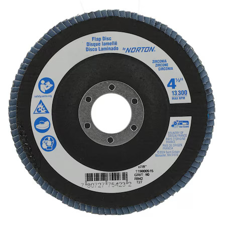 Manufacturer Varies Fiber Disc,4 1/2 in Dia,7/8in Arbor 78072775423 Manufacturer