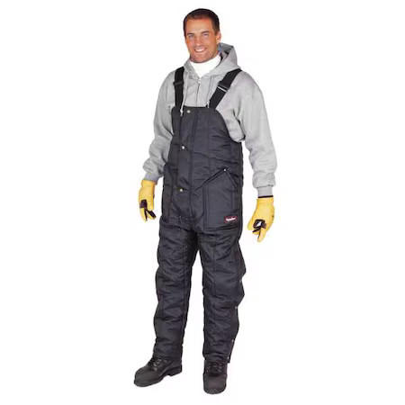 Refrigiwear 0385Tnavxlg 0385 Insulated Bib Overalls, Nylon, 6 Oz Fabric Weight,