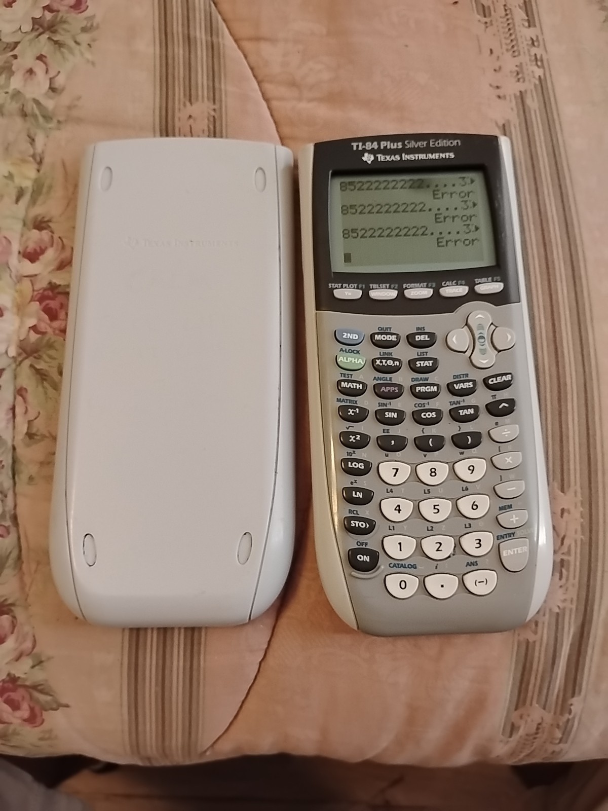 Texas Instruments TI-84 Plus C Silver Edition Graphing Calculator Gray w/Cover