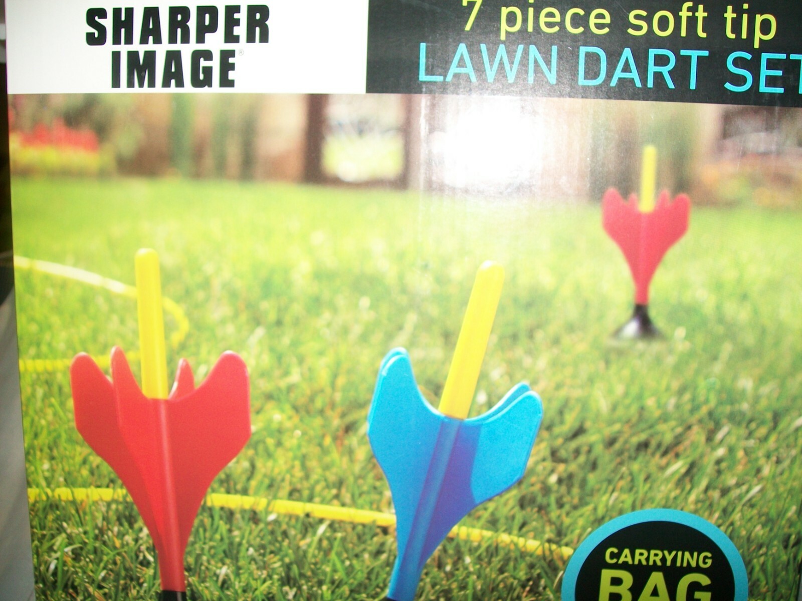 Lawn Darts Sharper Image Lawn Dart Set   7 Piece Soft Tip ,Drawstring Carry Bag