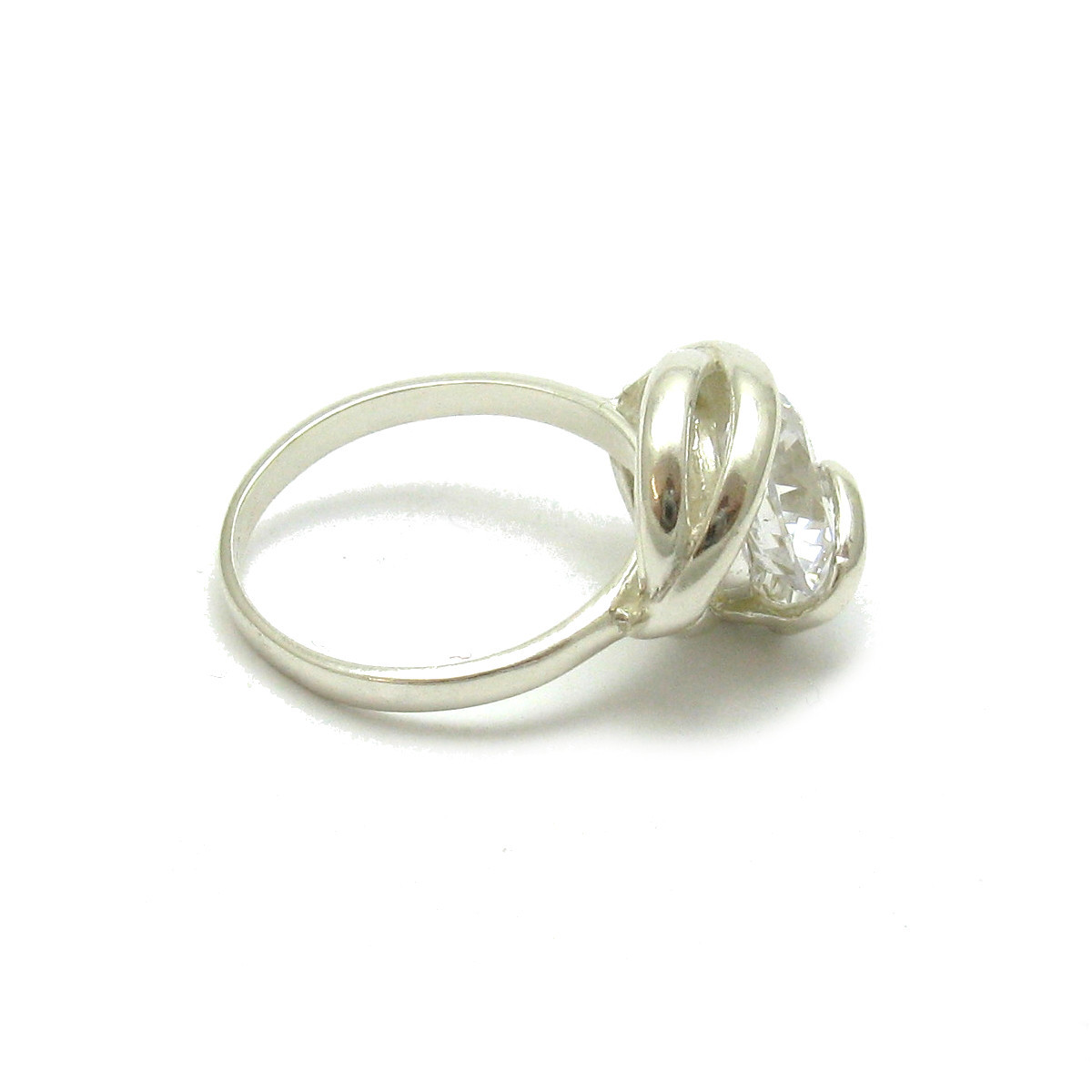 Stylish Genuine Sterling Silver Ring Solid 925 With 10MM CZ Handmade