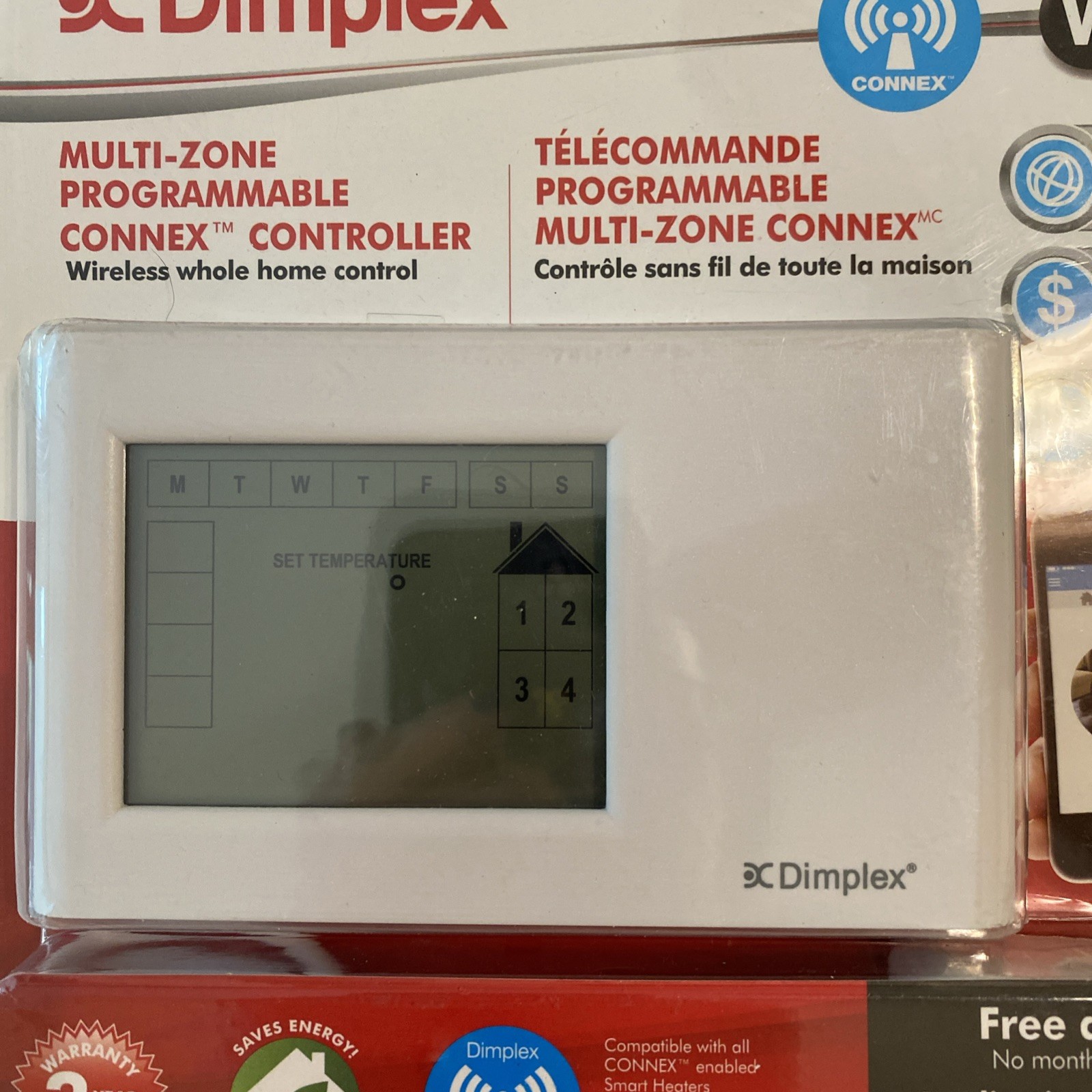 New Sealed Dimplex Multi Zone Programmable Connex Controller Thermostat CX-WIFI