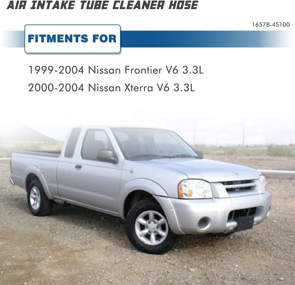 Air Intake Hose Compatible with 1999-2004 Nissan Frontier and 2000-2004 Nissan X