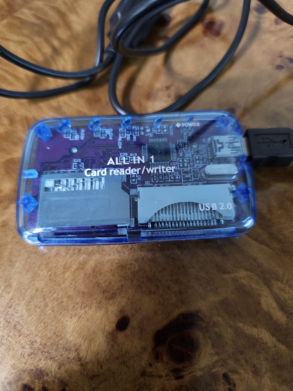 Axiom AllN1RDR-AX External Card Reader With Micro SD Slot USB 2.0