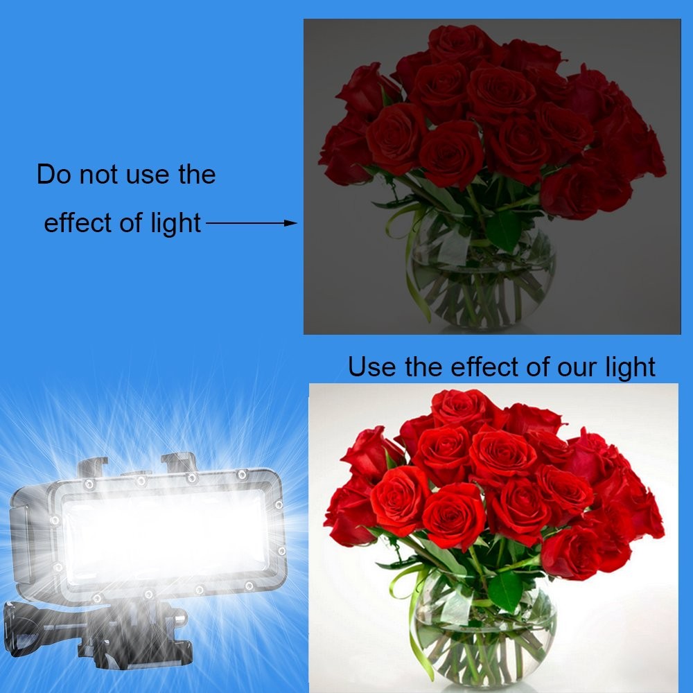 Suptig Diving Light High Power Dimmable Waterproof LED Video Fill...
