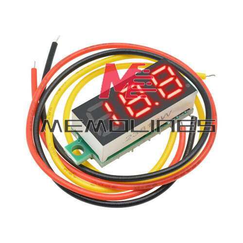 10 PCS Mini DC 0-100V 0.28" 3-Digital Voltmeter LED Voltage Panel Meter 3-Wires
