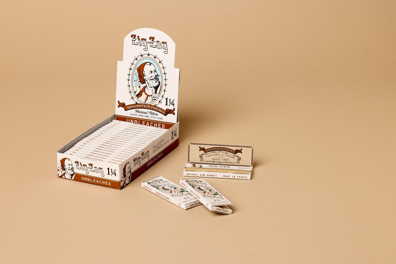 ZIG-ZAG Rolling Papers 1¼ Unbleached - Vintage [Limited Edition] (24-Pack)