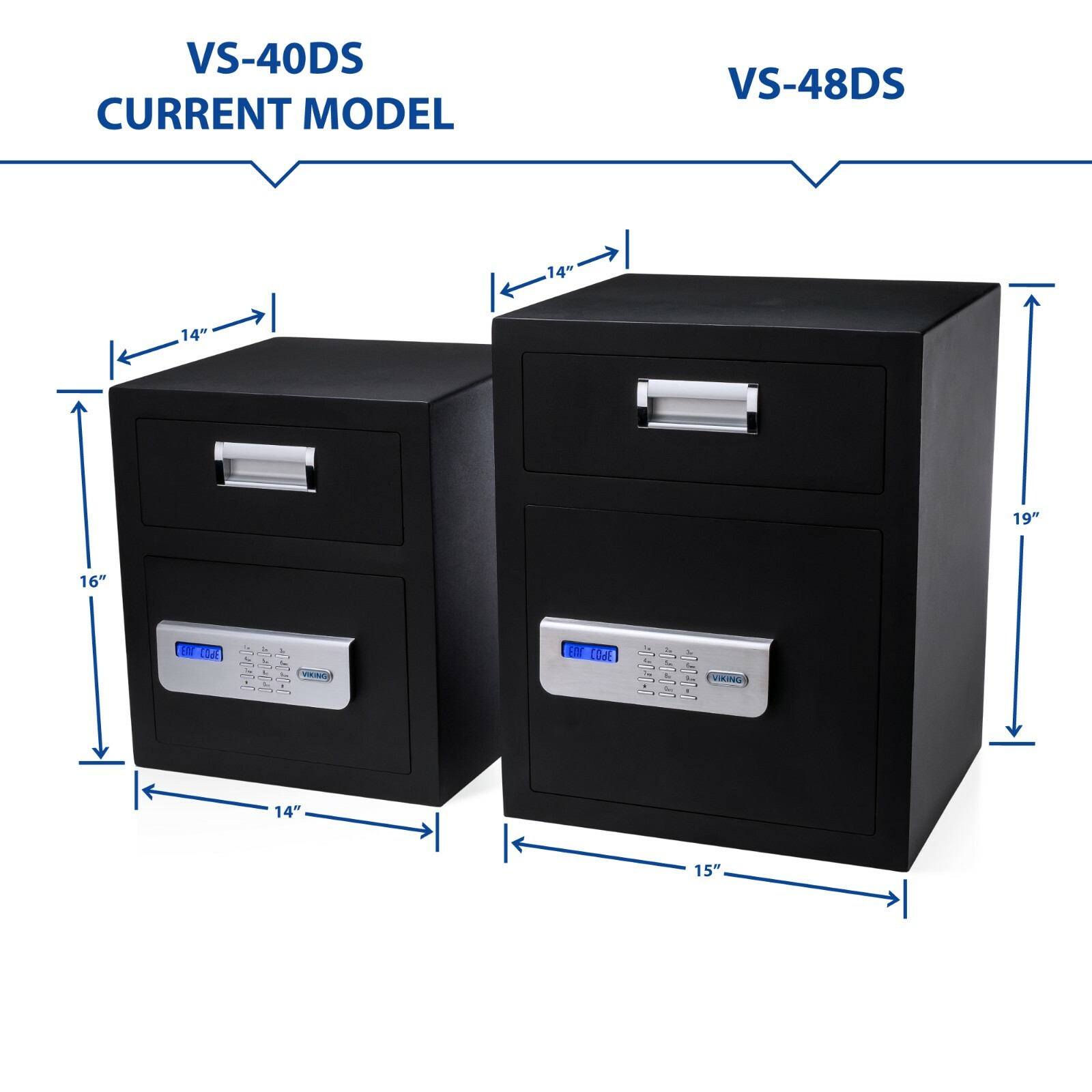 Viking Security Safe VS-40DS Large Depository Safe LCD Keypad Drop Box Safe