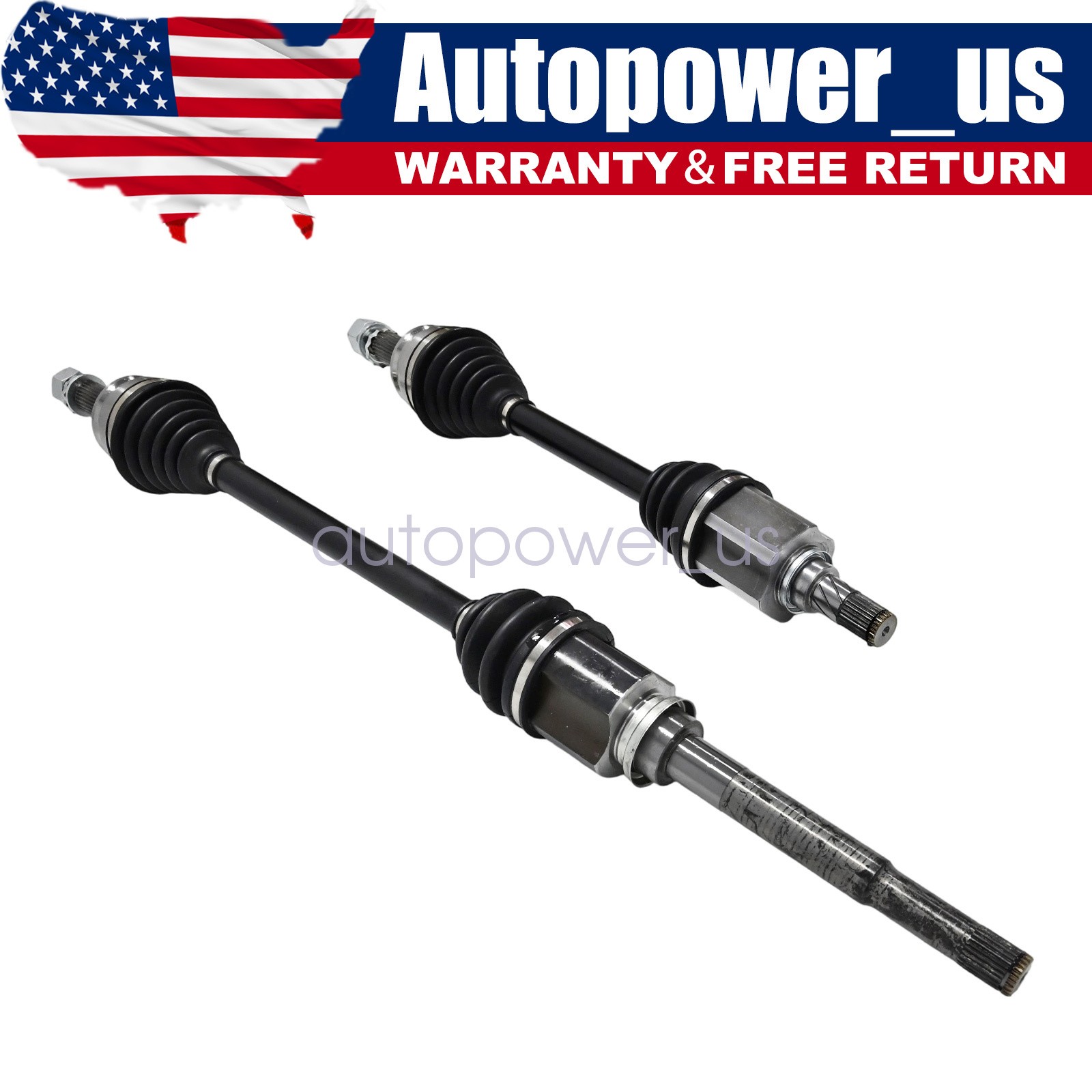 CV Axle Shaft Front Left & Right Set For Jeep Patriot Compass 2.4L 4WD 2016 2017