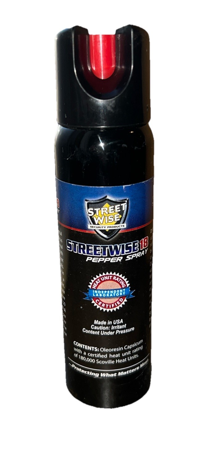 Streetwise 18 Pepper Spray Easy To Use Quick Release Twist Lock - 4 oz New