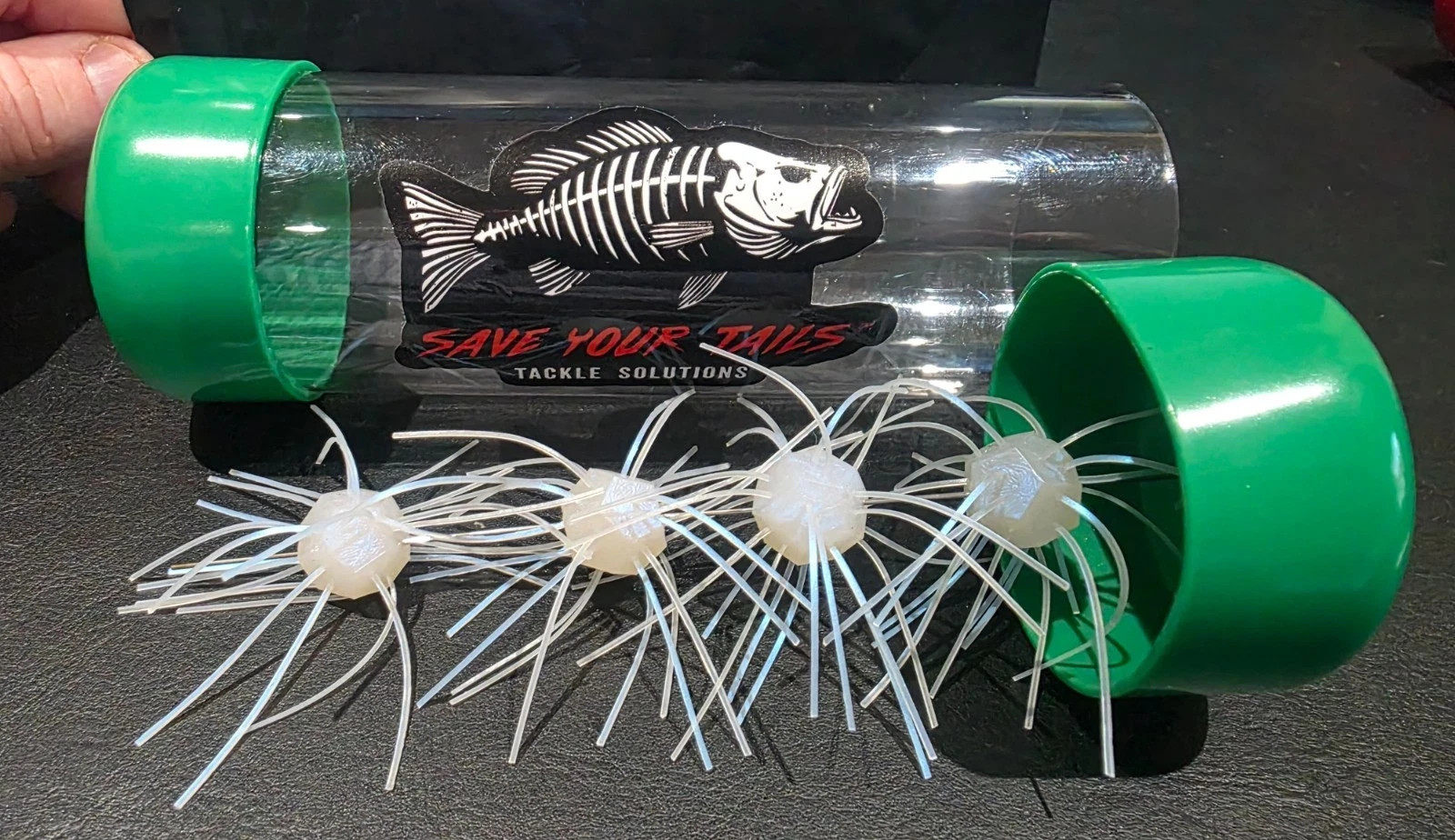 Fuzzy Tackle Tube Storage 3-Pack | Urchin, Tumbleweed, Hags, Coike type baits
