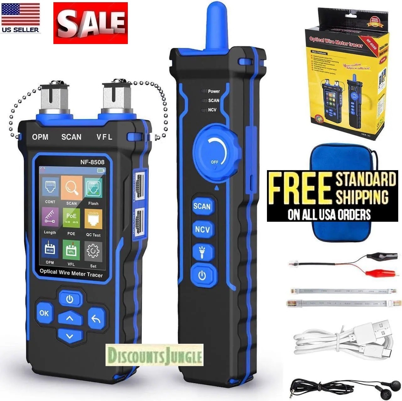 NOYAFA NF-8508 Optical Wire Meter Tracer, a 9-in-1  LAN Ethernet cable tester