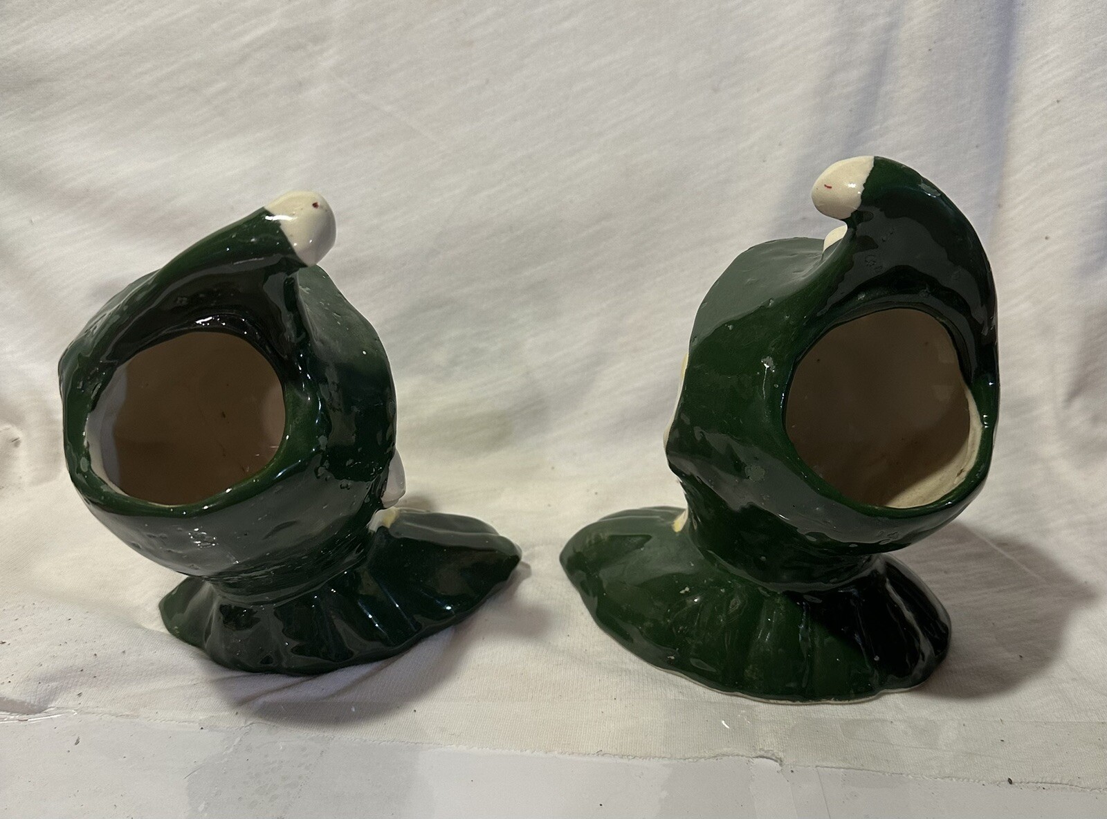 2 ceramic Jester planters.