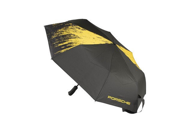 Genuine Porsche Pocket Umbrella 718 GT4 Clubsport Black / Yellow WAP3400040LCLS