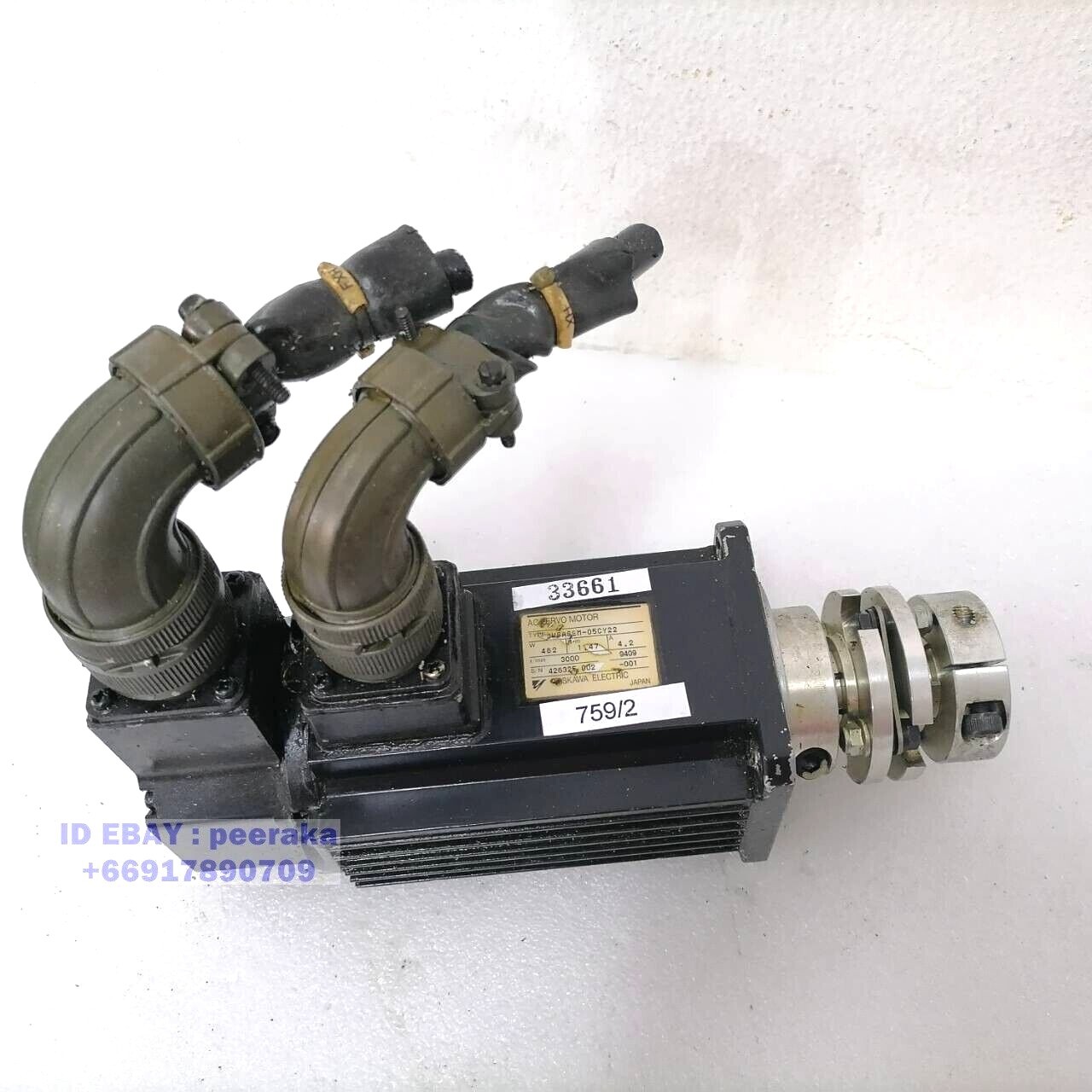 USASEM-05CY22 Servo Motor YASKAWA Tested  Free ship #33661