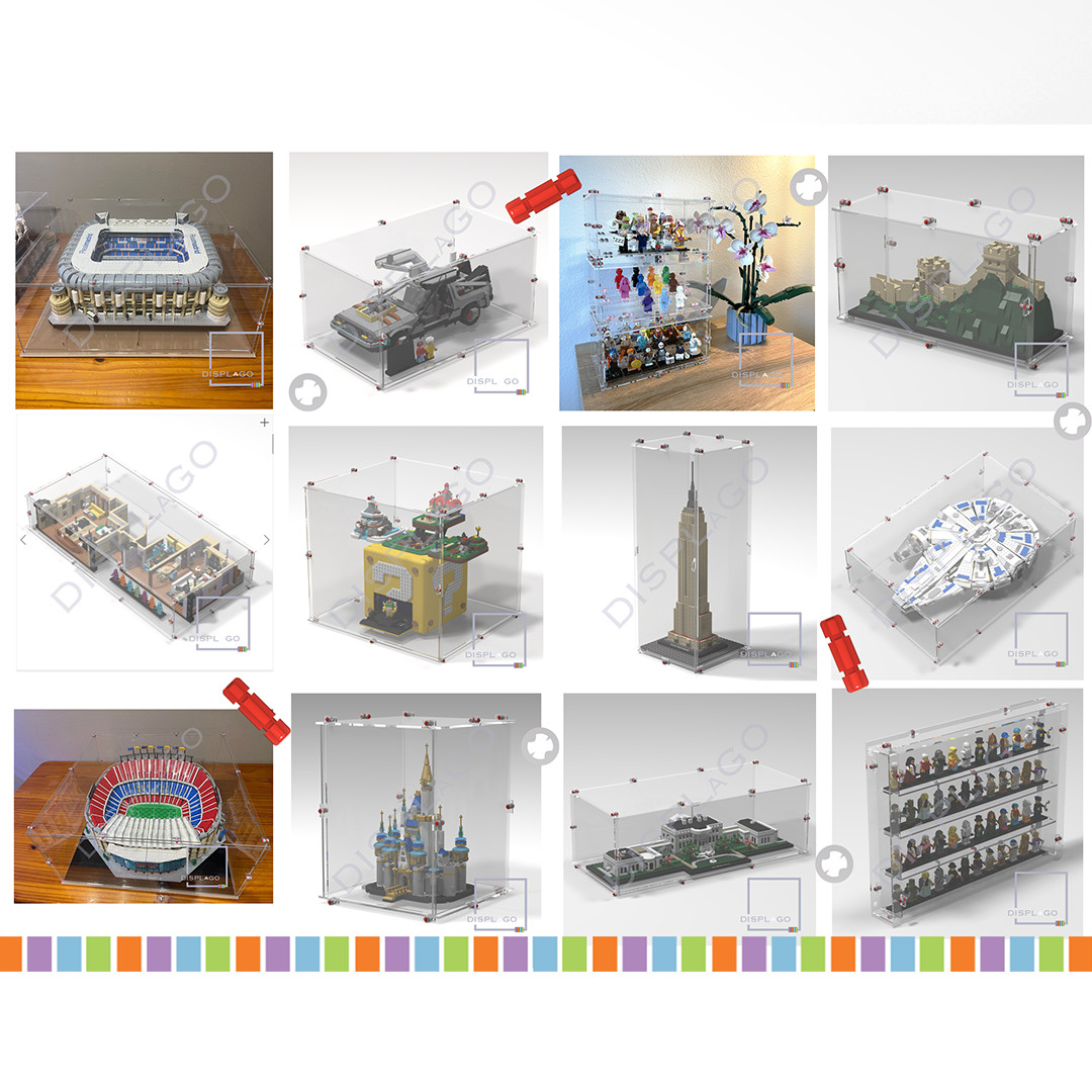 Display Case for Tintin™ Moon Rocket LEGO® #21367