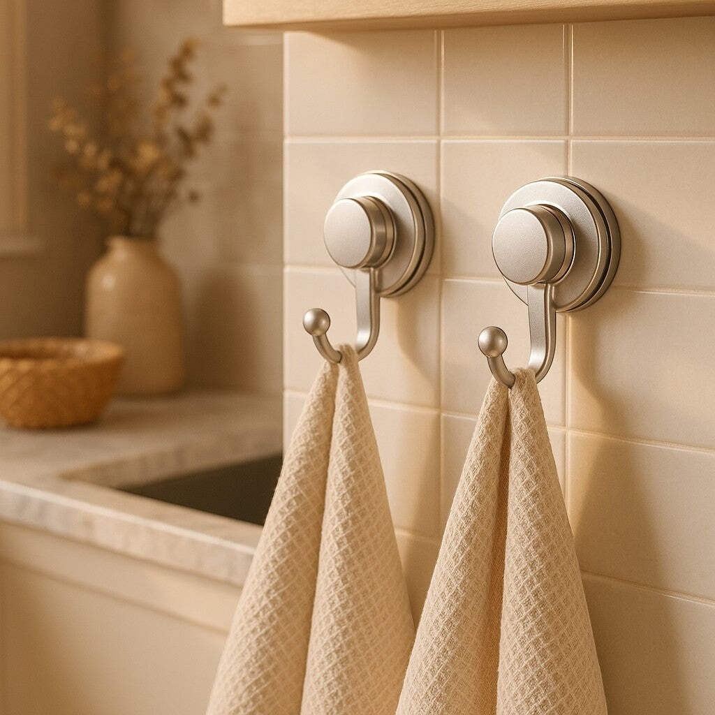 WingWider Silver Suction Cover Holder 2-Pack Universal Mount