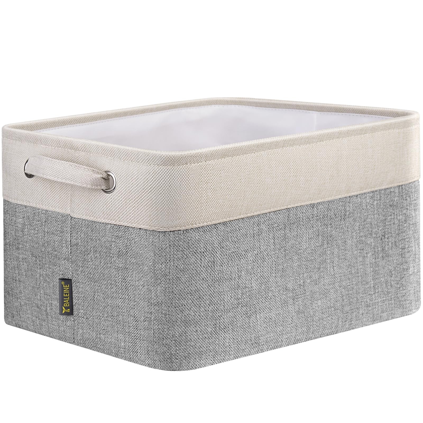 1 Pack Grey Fabric Closet Storage Bins Shelves Linen Organizers 12"x8"x8"