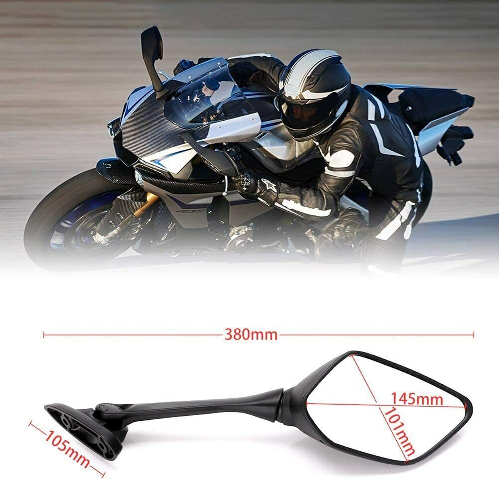 Rear View Mirrors Carbon Fiber Look Side Mirrors For Yamaha YZF R3 R15 R25 15-17