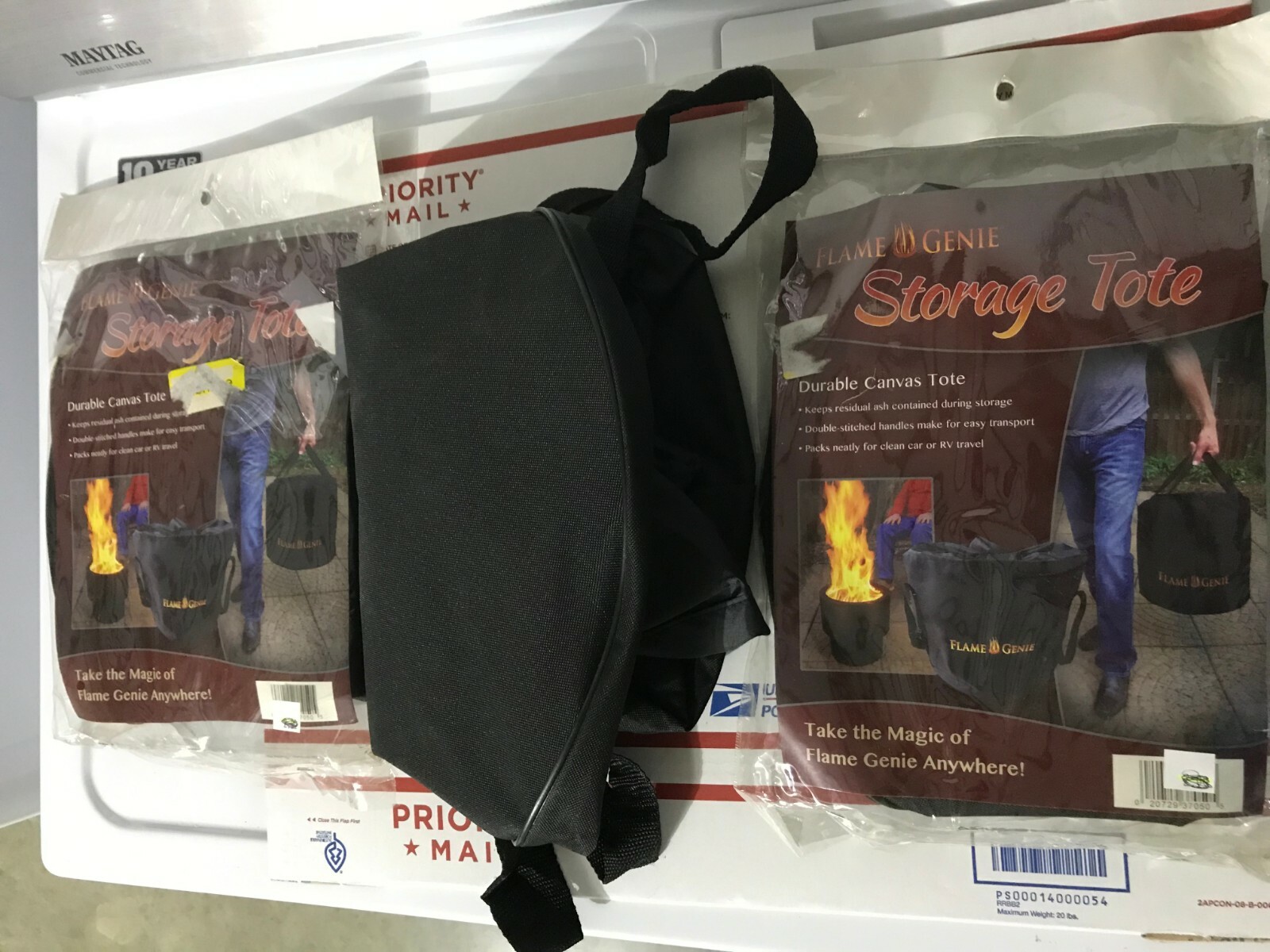 NEW 3-pack FLAME GENIE Storage Fire Pit Storage Tote Durable Canvas