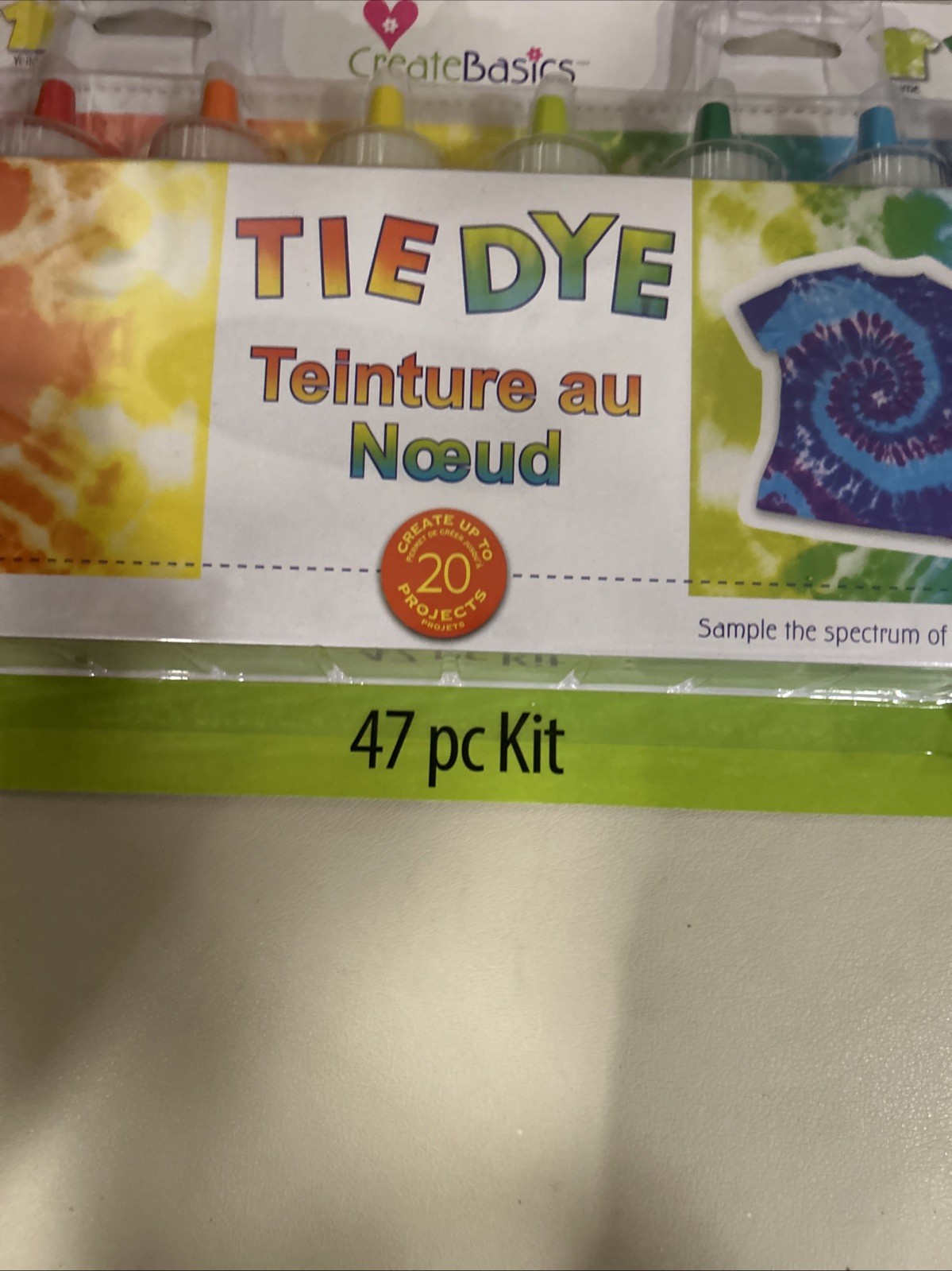 Create Basics 10 Color Tie Dye Kit, Rainbow Colors