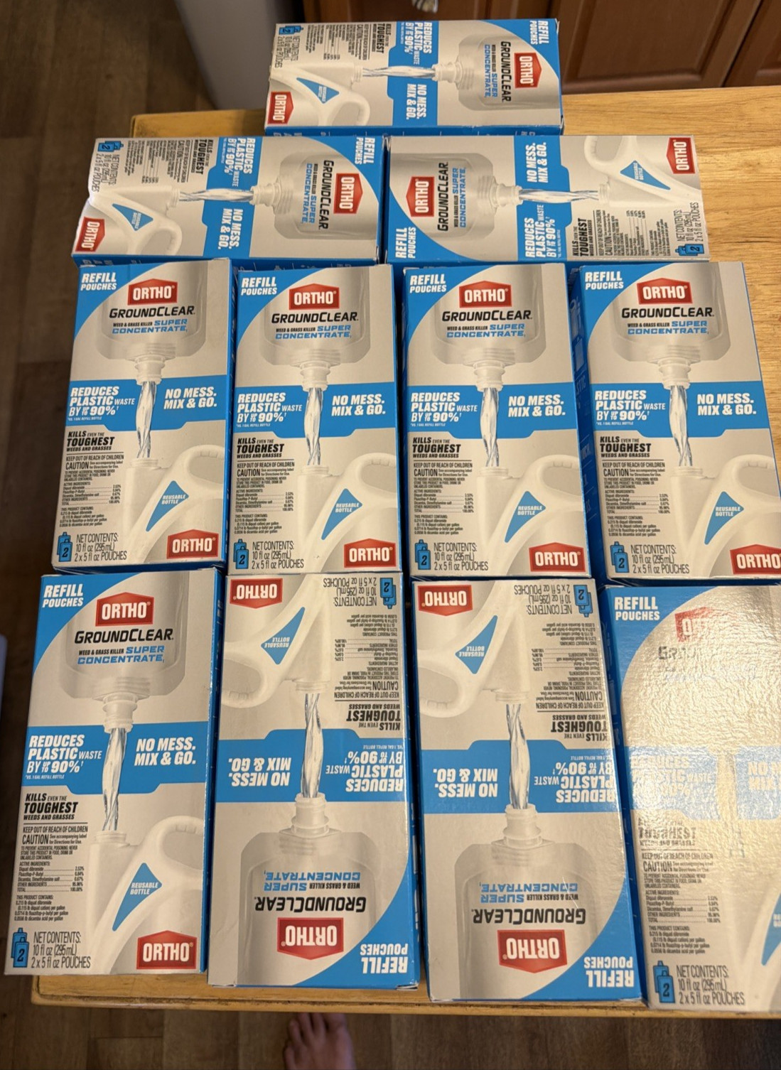 Lot Of 11- 2pk Ortho GroundClear Weed & Grass Killer Super Concentrate 5 fl oz