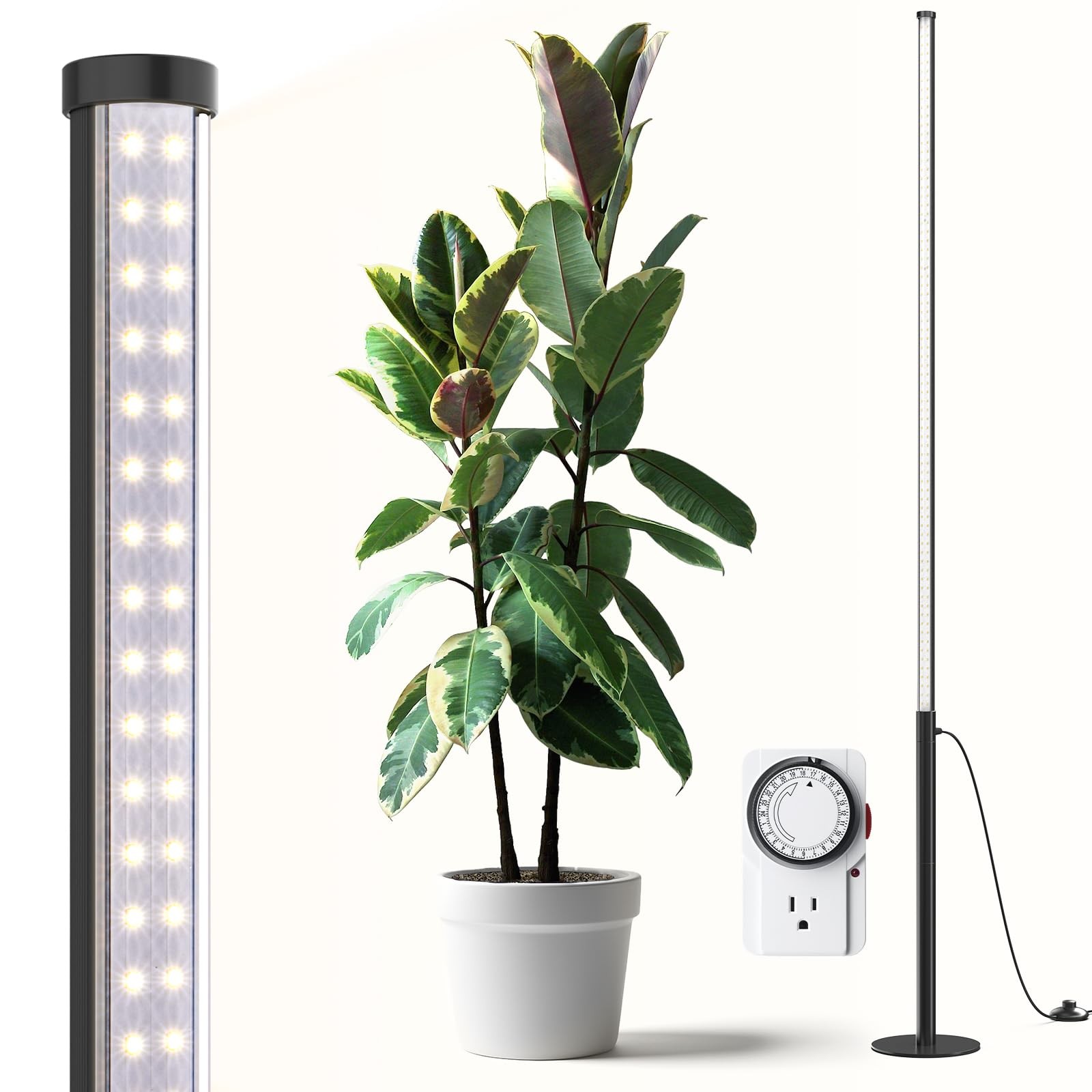 Barrina T10 Pro Standing Grow Light with Timer, 4-5.6 ft Adjustable, 5000K