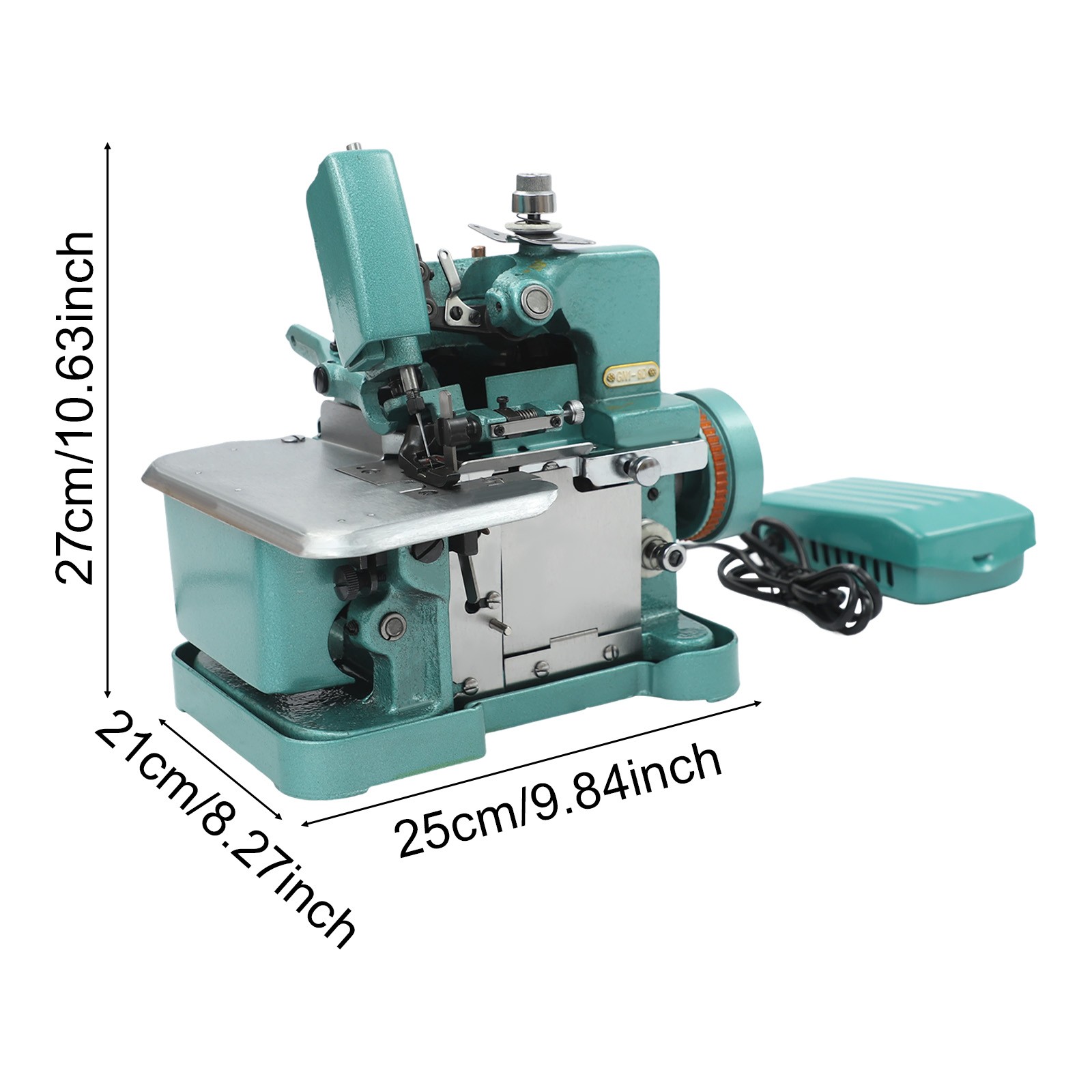 110V Green Overlock Machine, 150W Overlock Machine, Overedging Sewing Machine