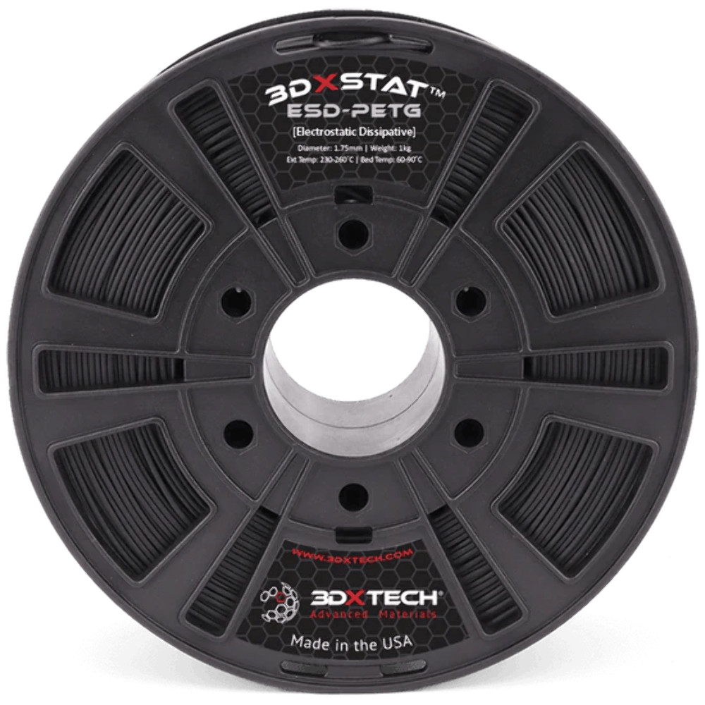 3DXSTAT" ESD-PETG 1.75mm 3D Printer Filament by 3DXTech Made in USA 750g