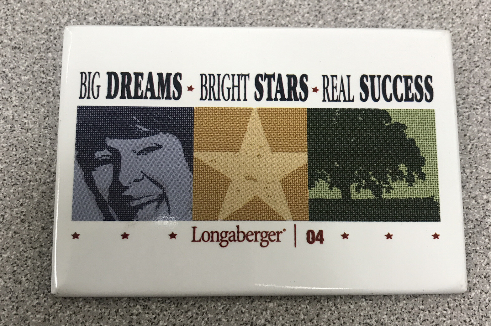 2004 Longaberger Convention Pin Big Dreams Bright Stars Real Success Bee