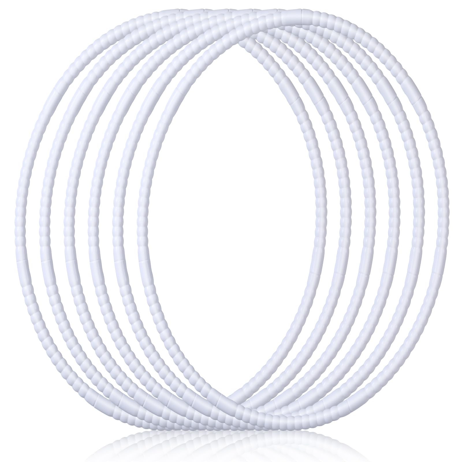 Shappy 6 Pcs Detachable Adjustable Plastic Exercise Hoop Kids Toy Playground