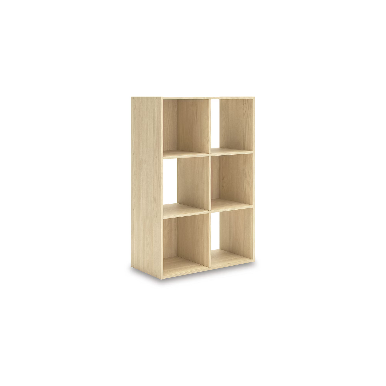 Signature Design by Ashley Piperton 6 Cube Storage Organizer with Natural Tan