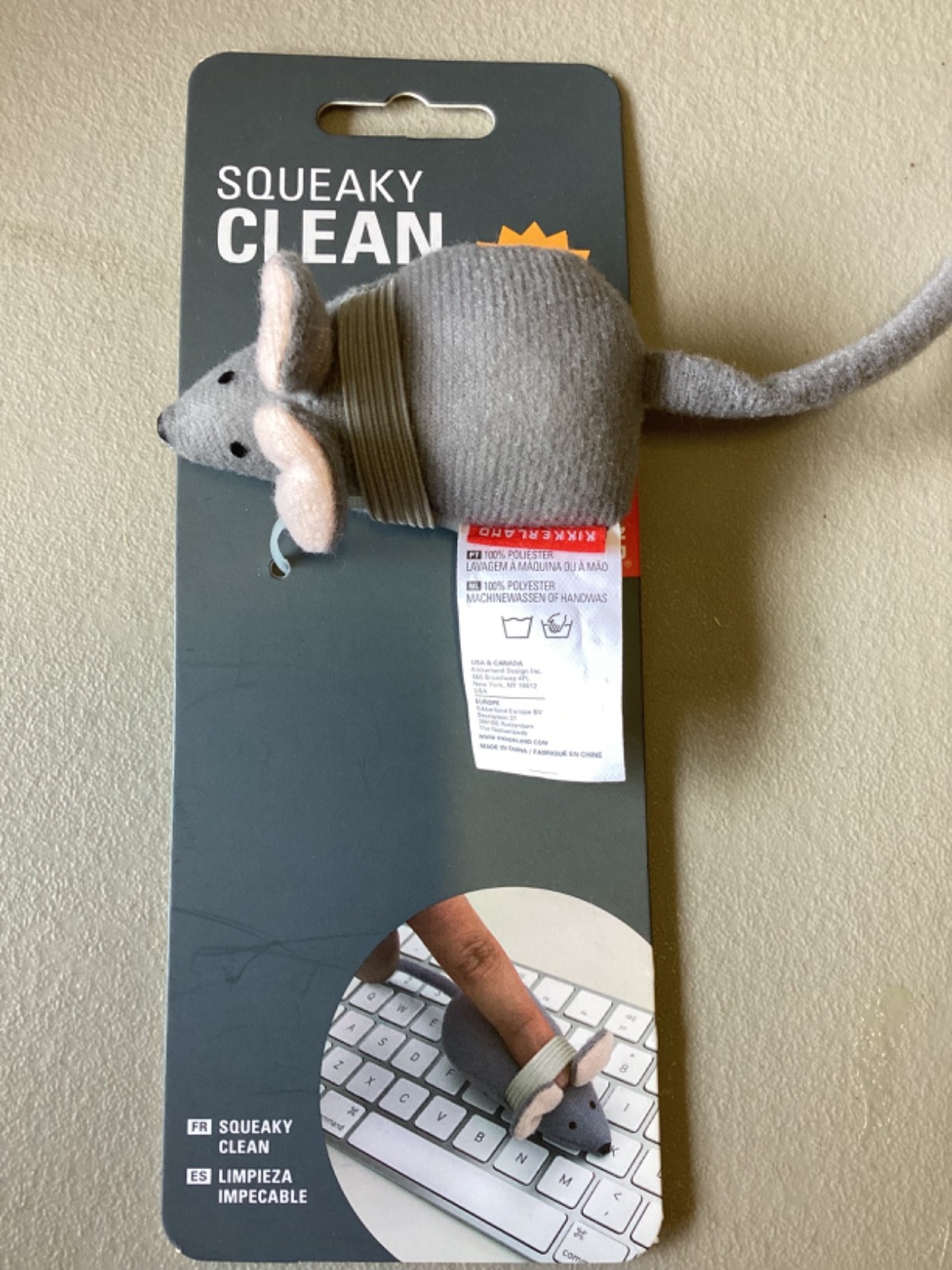 Kikkerland Computer Keyboard Duster Screen Cleaner Microfiber  Mouse