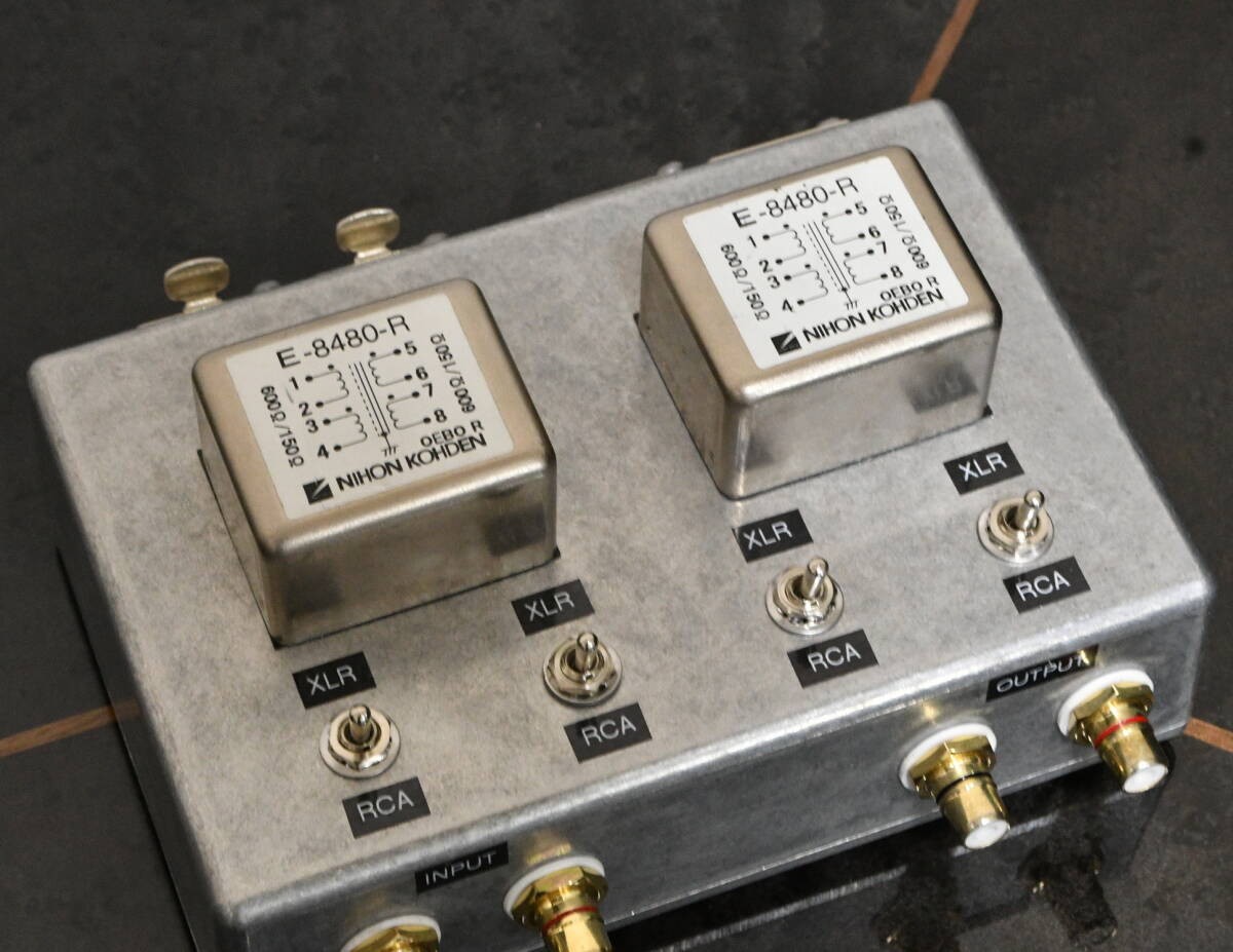 NIHON KOHDEN input transformer XLR - RCA CD/Line transformer 600ohm:600ohm
