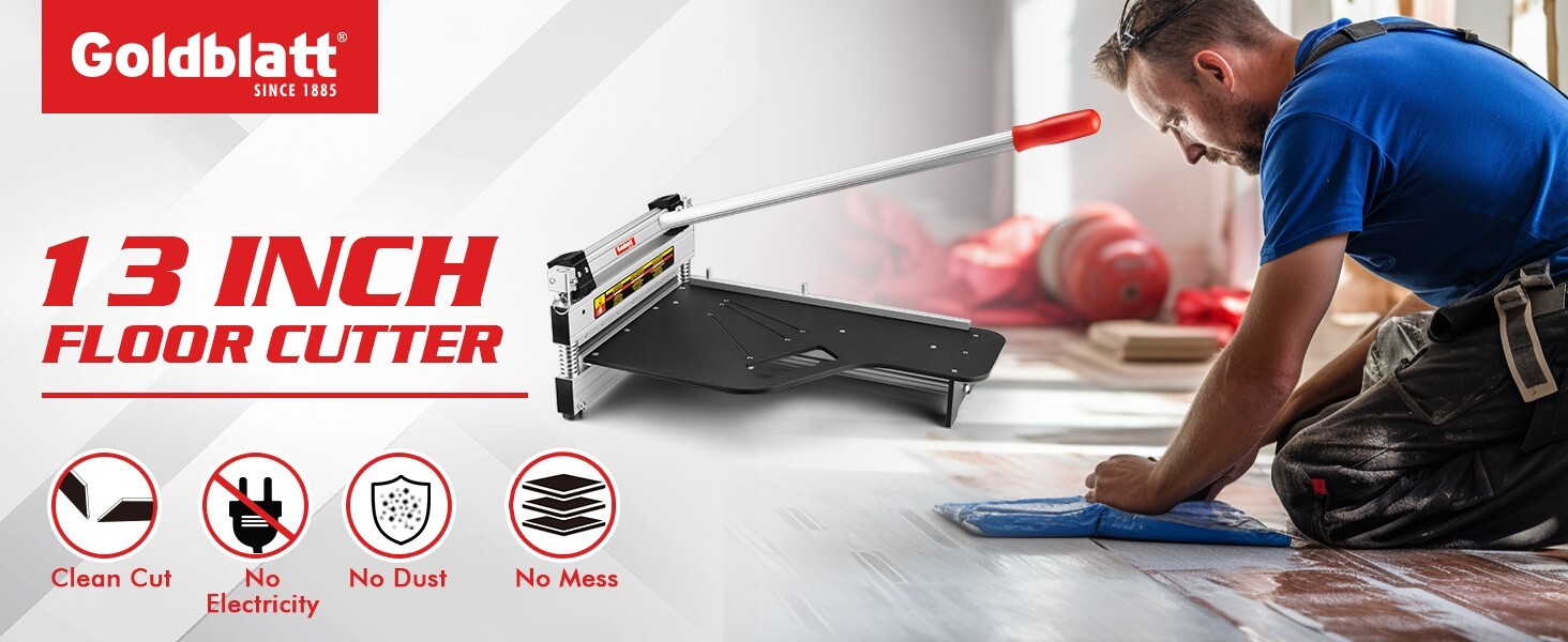 13"Pro Laminate Floor Cutter Rigid Core Vinyl Plank Cutter Flooring Tools NEW