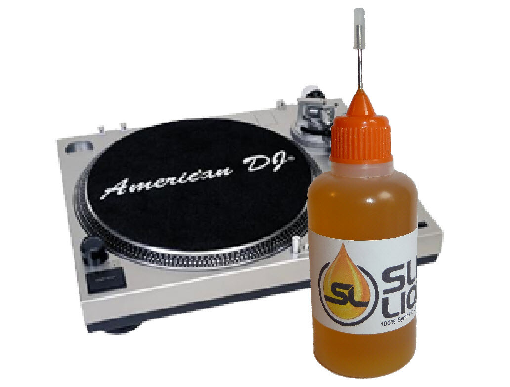 Slick Liquid Lube Bearings 100% Synthetic Oil for American DJ or Any Turntable