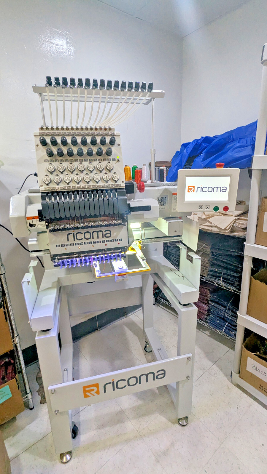 Ricoma MT-1501: 15 needle Single Head Embroidery Machine, Accessories & more!