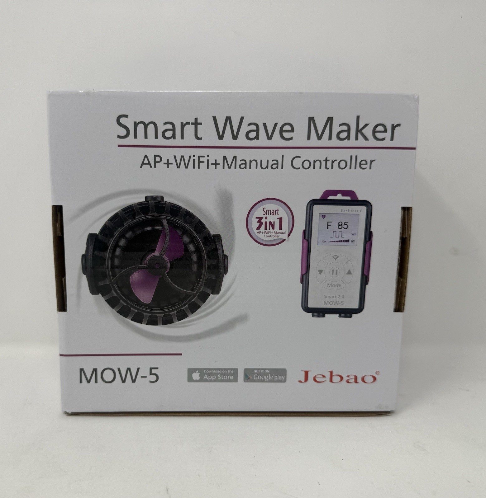 Jebao MOW-5 Wave Maker Flow Pump with Controller for Marine Reef Aquarium