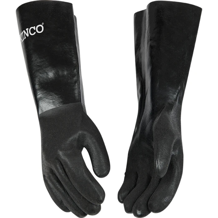 3 Pairs Kinco 7188 18" Sandy Finish PVC with Gauntlet Size Large