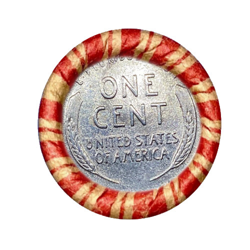 Unsearched 1943 Reverse Wheat Penny Blank Planchet Ends Roll Estate