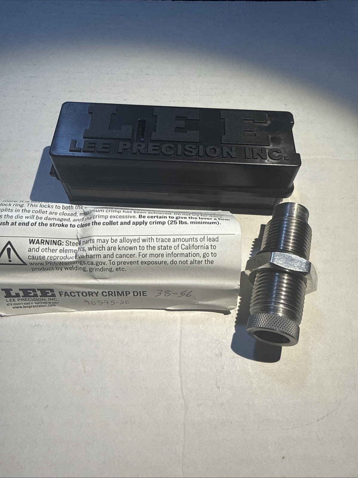 Lee Factory Crimp Die 38-56 WCF 90595-20