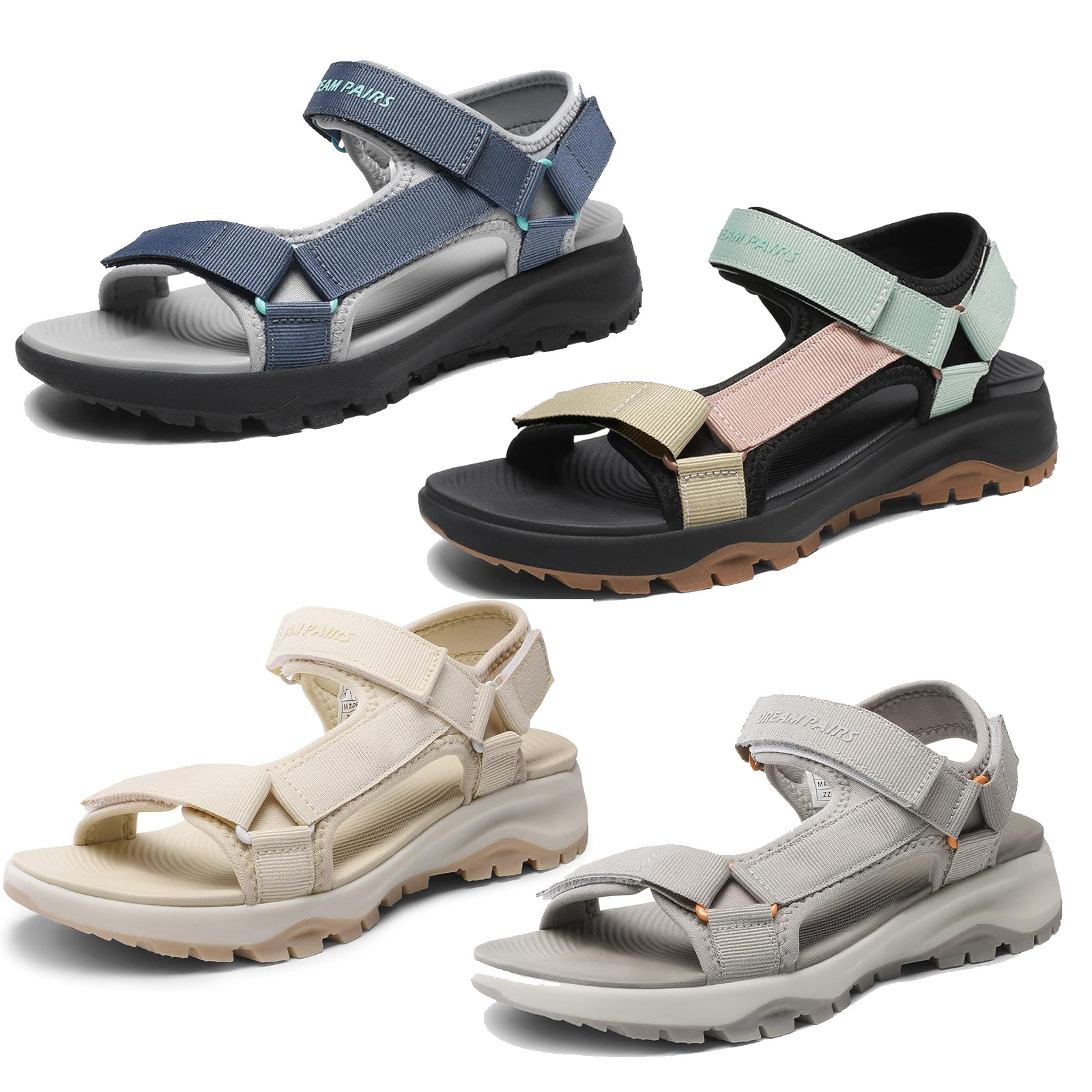 Women Athletic Quick Drying Walking Sandals Adventure Hiking Sandals Water Shoes