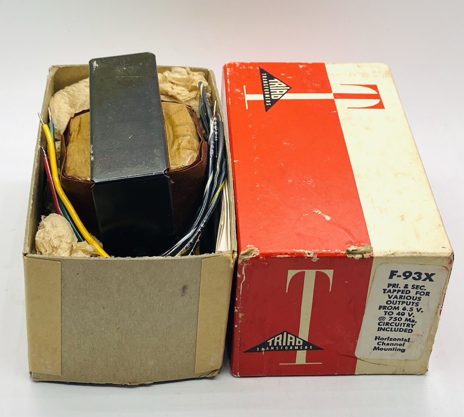 Vintage Nos TRIAD F-93X Power Supply Transformer For Tube Amplifiers 6.5V-40V Z2