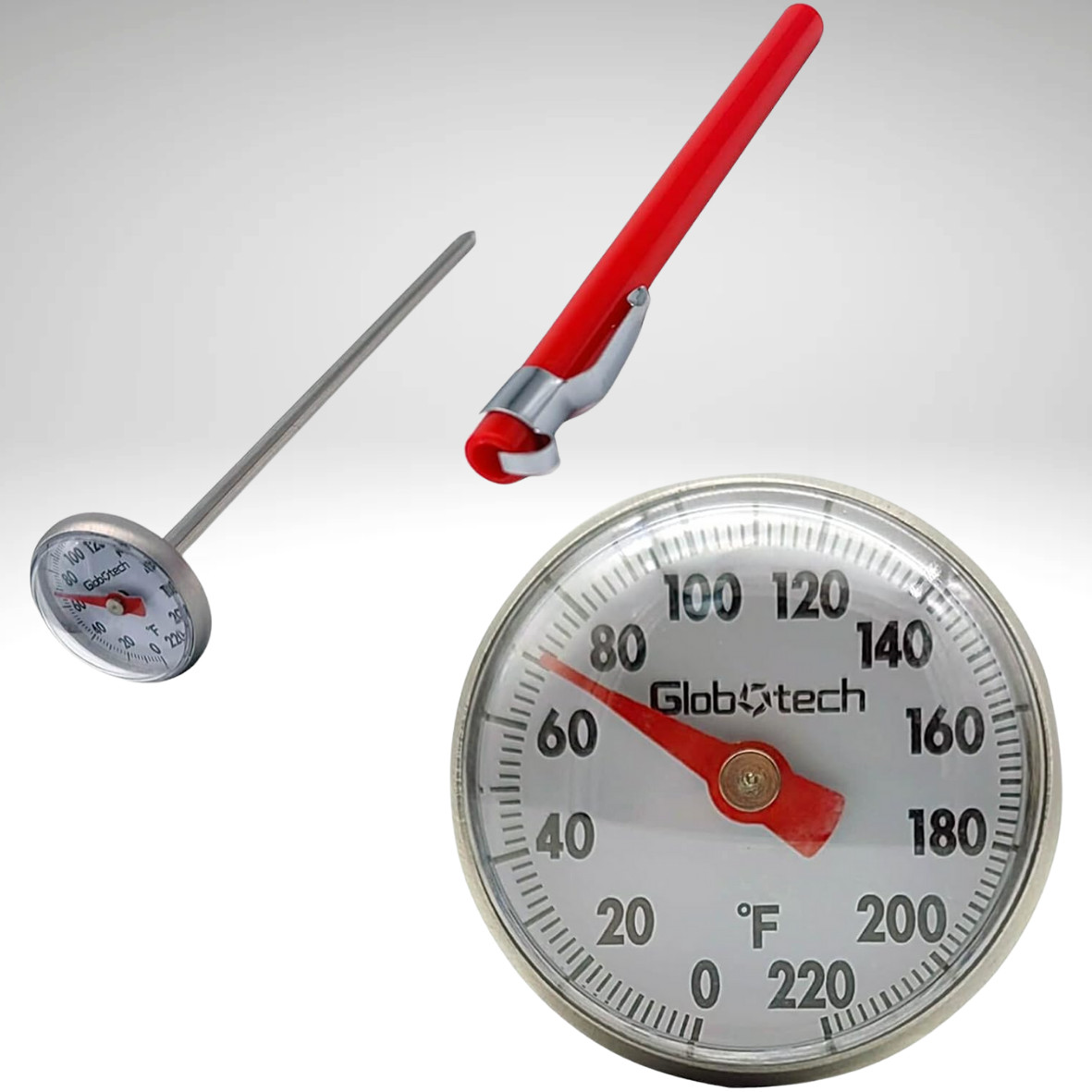 Stainless Steel Pocket Probe Thermometer Gauge for Food Cooking Meat BBQ