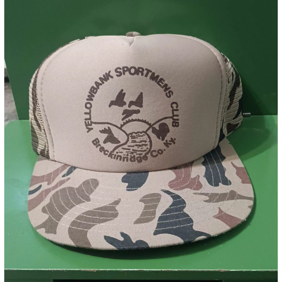 Yellowbank Sportsmens Club Camouflage Mesh Back Ball Cap Breckinridge Co KY