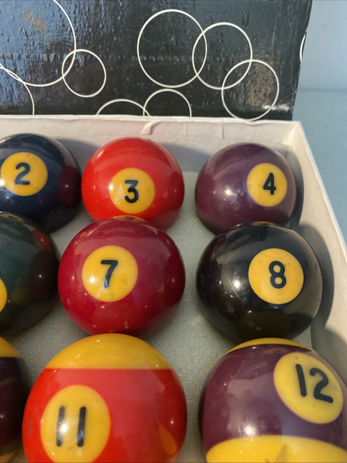 Champion Professional 2-1/4" Billiard Pool Ball Set Complete 16 Ball Set
